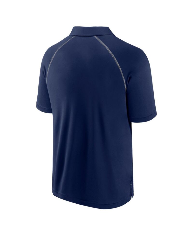 Men's Navy Milwaukee Brewers Strong Alone Raglan Polo