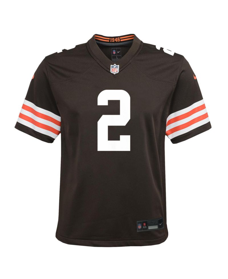 Big Boys and Girls Shedeur Sanders Brown Cleveland Browns Game Jersey
