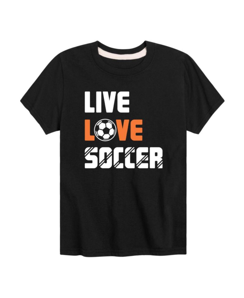 Big Boys Live Love Soccer Graphic Tee