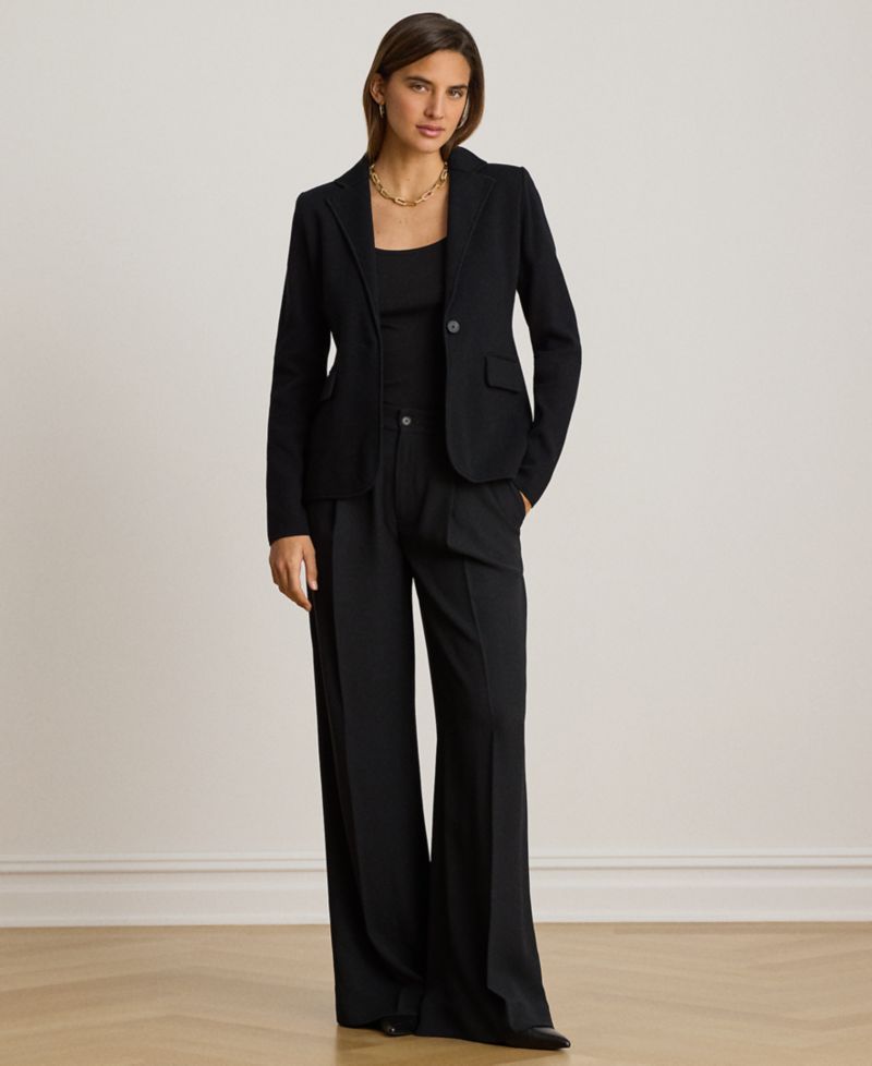 Petite Cotton-Blend Sweater Blazer
