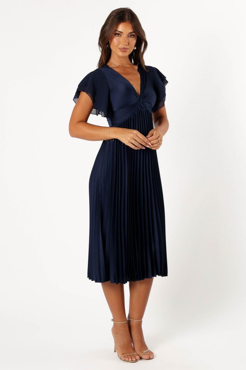 Women's Nova Flutter Sleeve Midi Dress