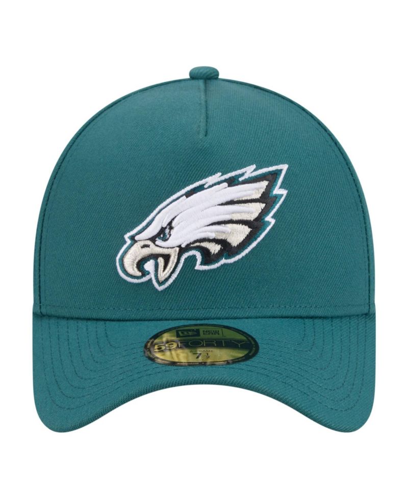 Men's Midnight Green Philadelphia Eagles A-Frame 59FORTY Fitted Hat