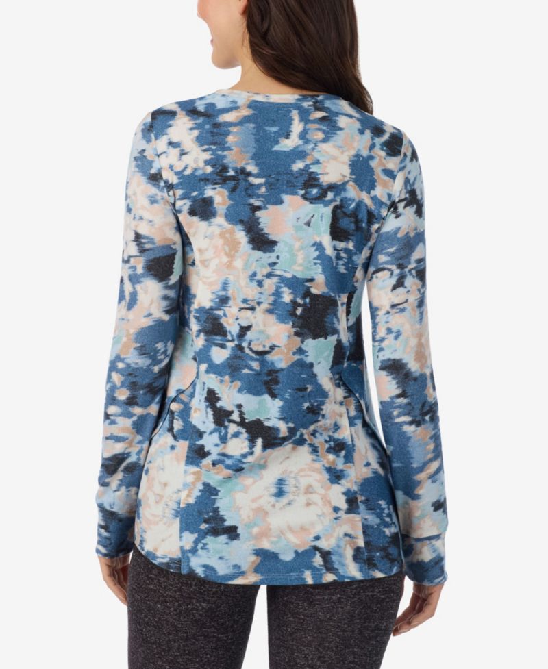 Women's SoftKnit Crewneck Sweater-Knit Long-Sleeve Top
