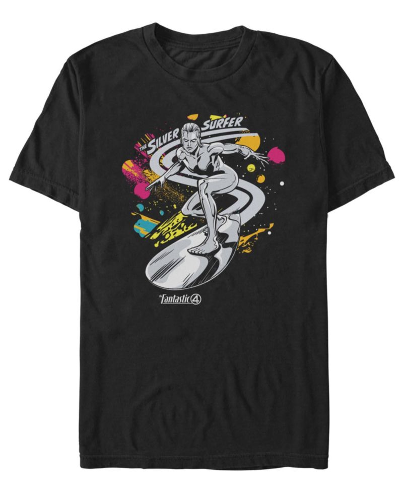 Men's Fantastic 4 First Steps Cosmic Silver Surfer T-Shirt