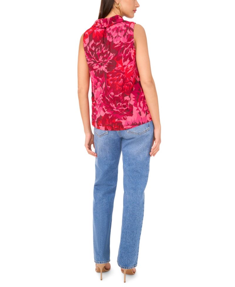 Women's Floral Print Sleeveless Top