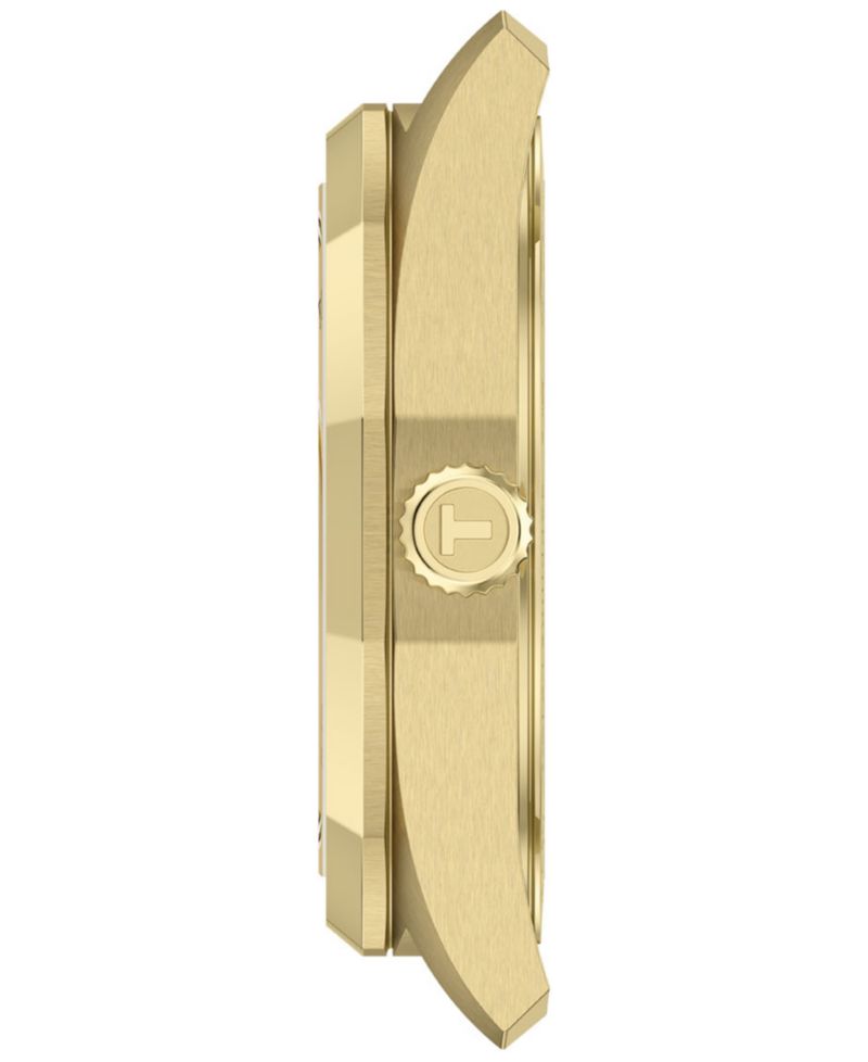 Women's Swiss PRC 100 Solar Gold-Tone Stainless Steel Bracelet Watch 34mm