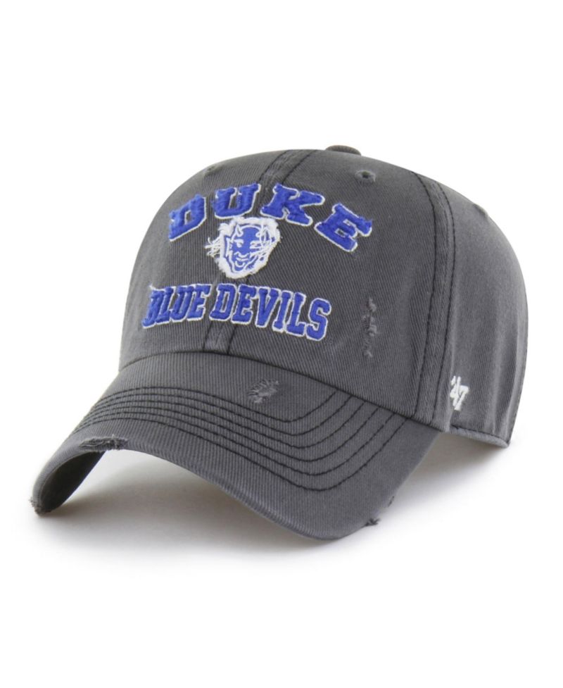 Men's and Women's '47 Charcoal Duke Blue Devils Well-Worn Seymore Clean Up Adjustable Hat