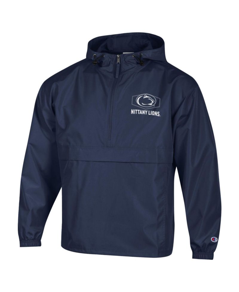 Men's Navy Penn State Nittany Lions Delay Packable Half-Zip Jacket