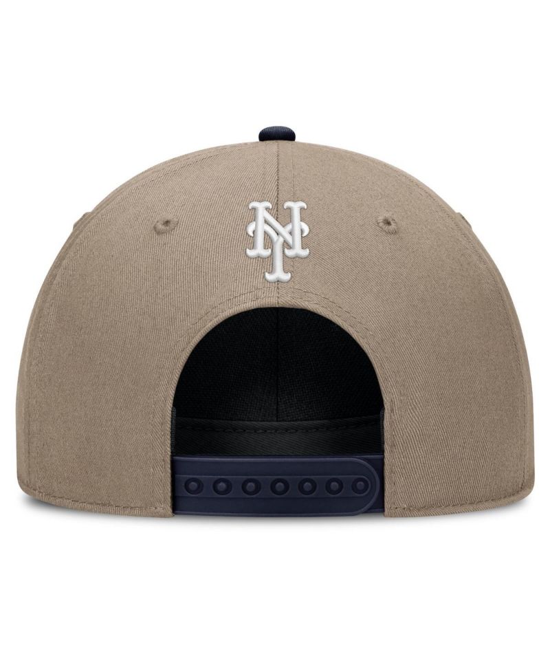 Men's Khaki New York Mets Father's Day Rope Rise Adjustable Hat