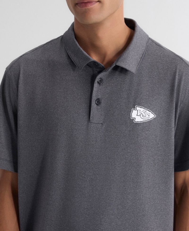 Men's Charcoal Kansas City Chiefs Clutch Polo Shirt