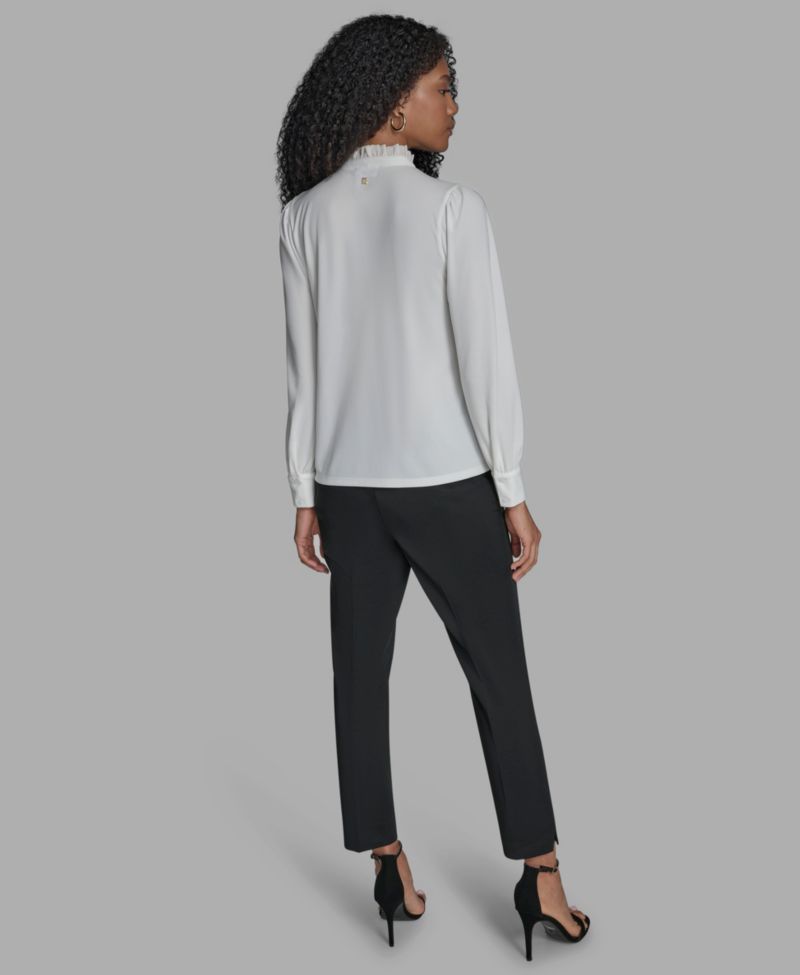 Long Sleeve Ruffle Blouse