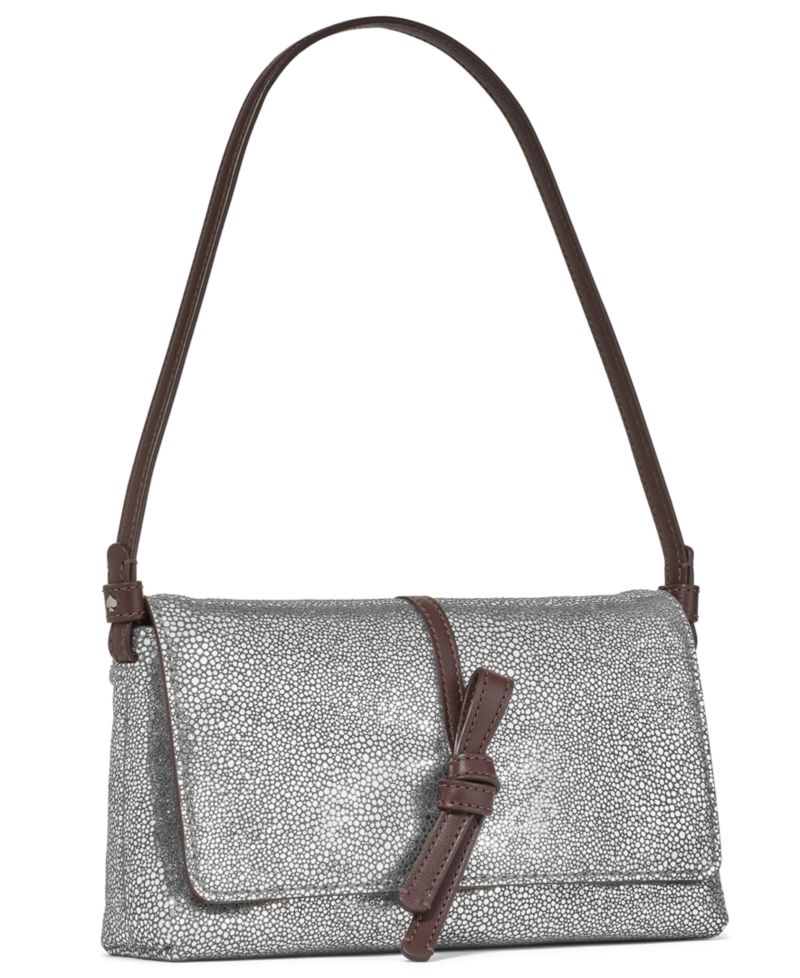 Loop Metallic Dot Small Flap Shoulder Handbag