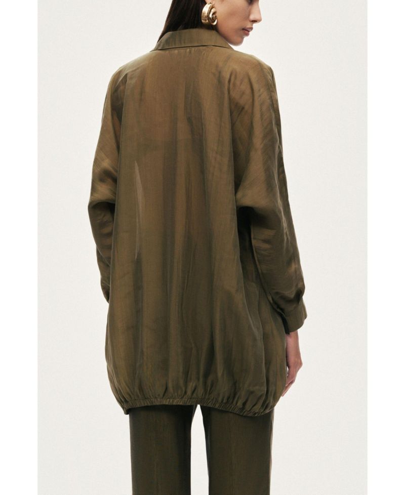 Women's Fluid Open-Front Shirt