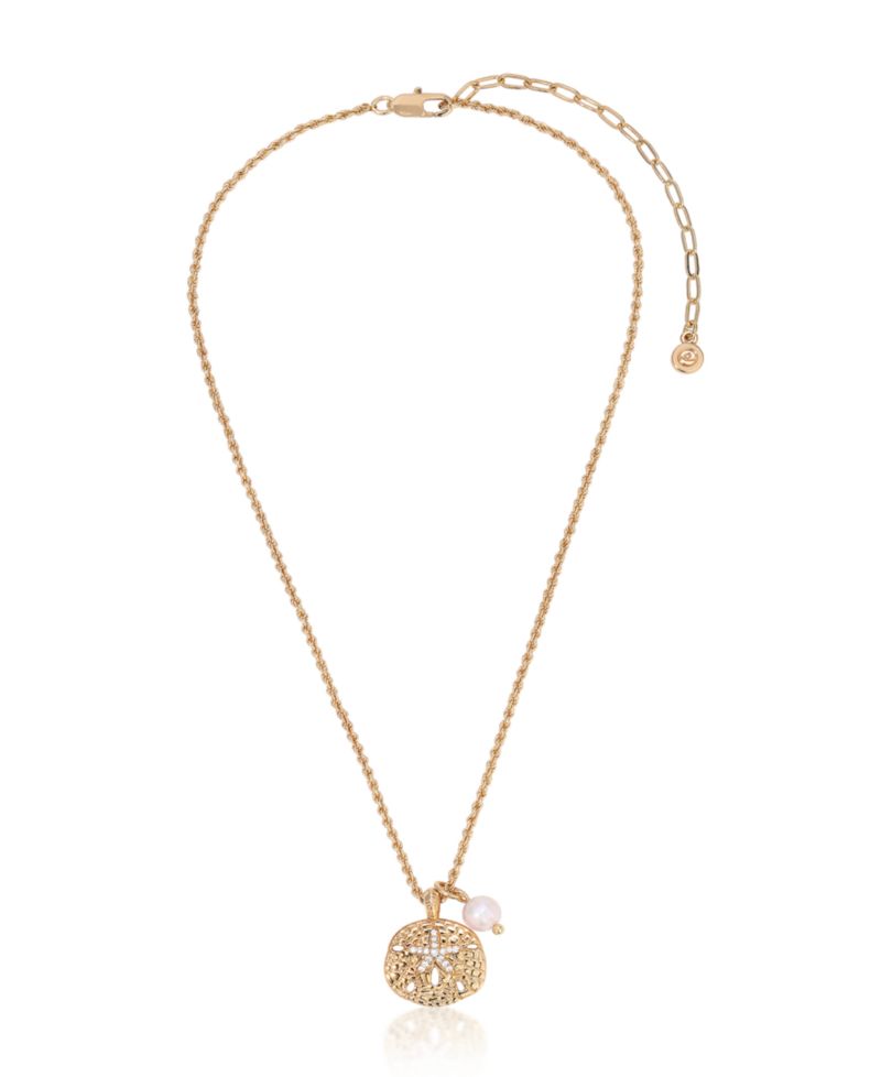 Sand Dollar Pendant Charm Necklace