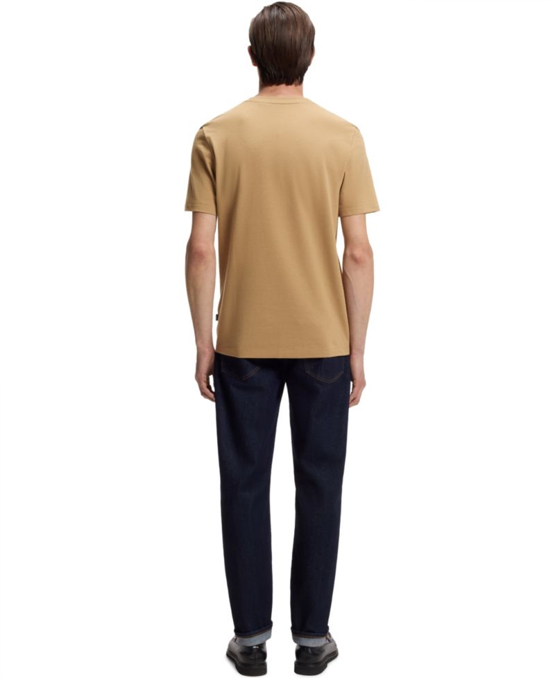 Men's Cotton-Blend Regular-Fit Bubble-Jacquard T-Shirt
