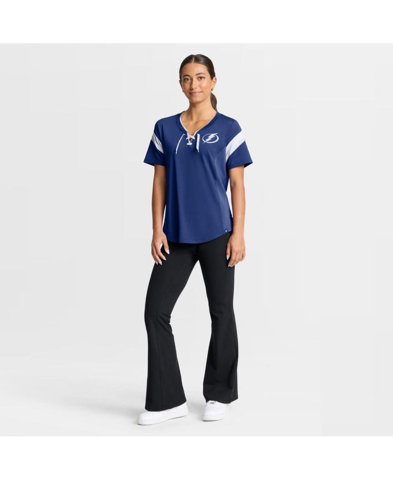 Women's Blue Tampa Bay Lightning Offside Athena T-Shirt