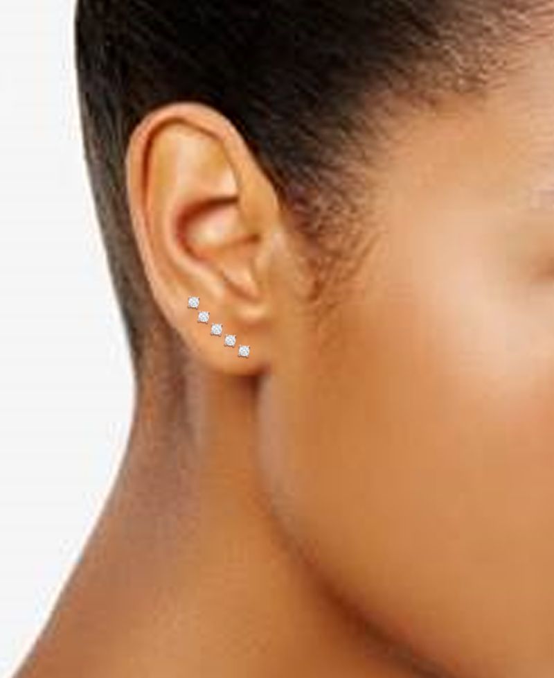 5-Pc. Set Cubic Zirconia Stud Earrings
