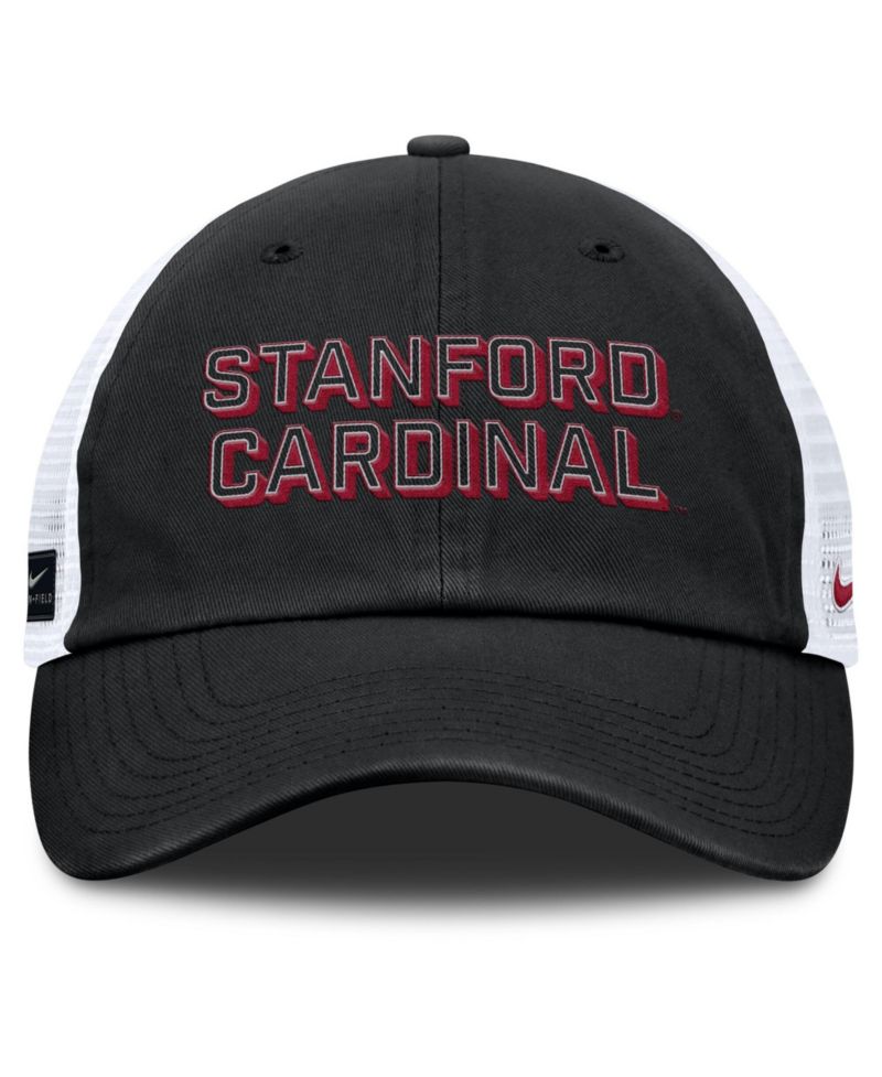 Men's Black Stanford Cardinal 2025 Gameday On-Field Club Adjustable Trucker Hat