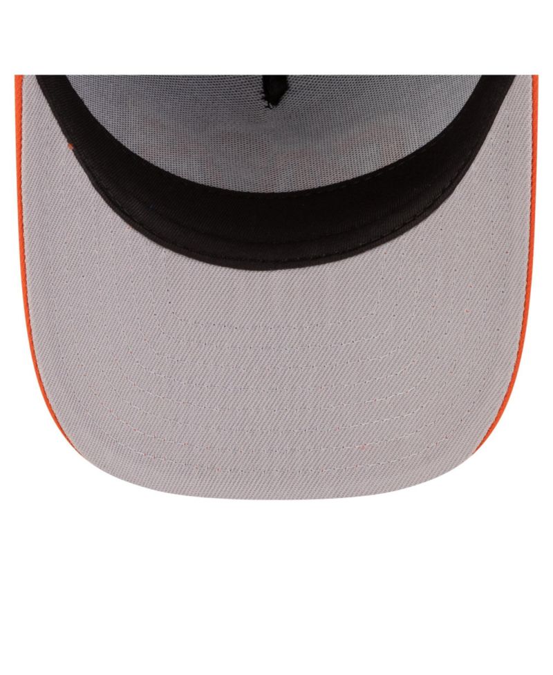 Men's Blue/Orange Cleveland Cavaliers 80s Throwback A-Frame 9FIFTY Snapback Hat