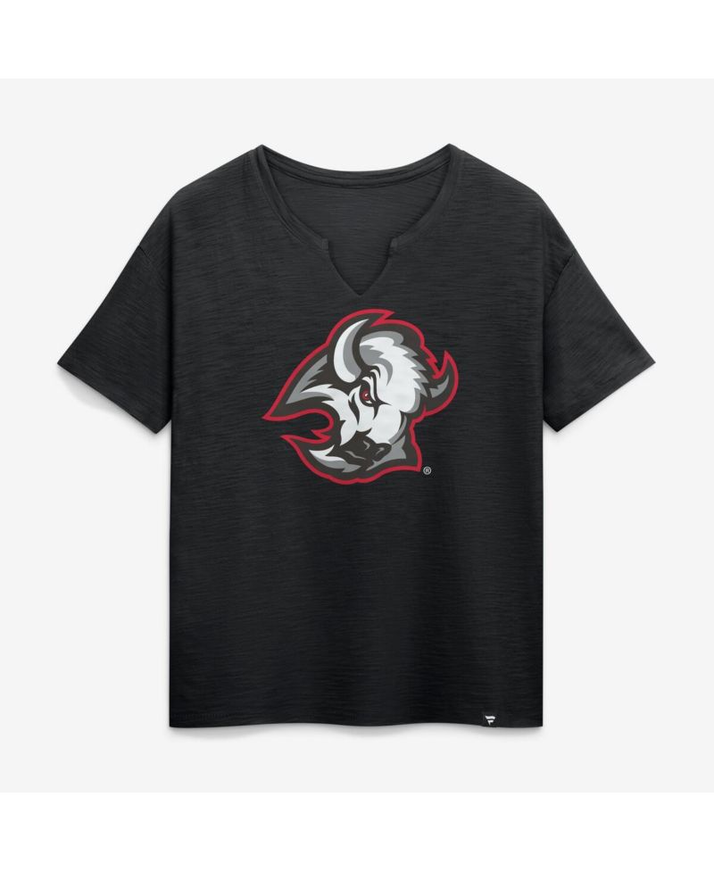 Women's Black Buffalo Sabres Competition Stadium Slub Boxy T-Shirt