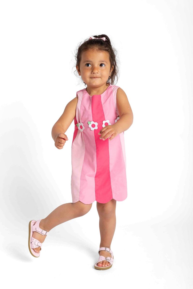 Big Girls Poplin Panel Dress