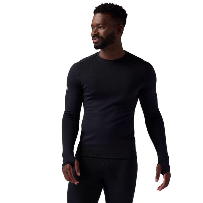 Men's Cedars RWS Merino Mid-Wt Baselayer Crew Top Midweight Long Underwear Tops