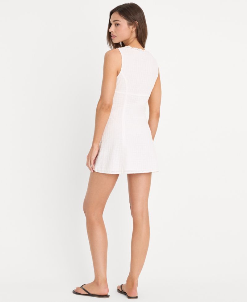 Women's V-Neck Flared Mini Dress