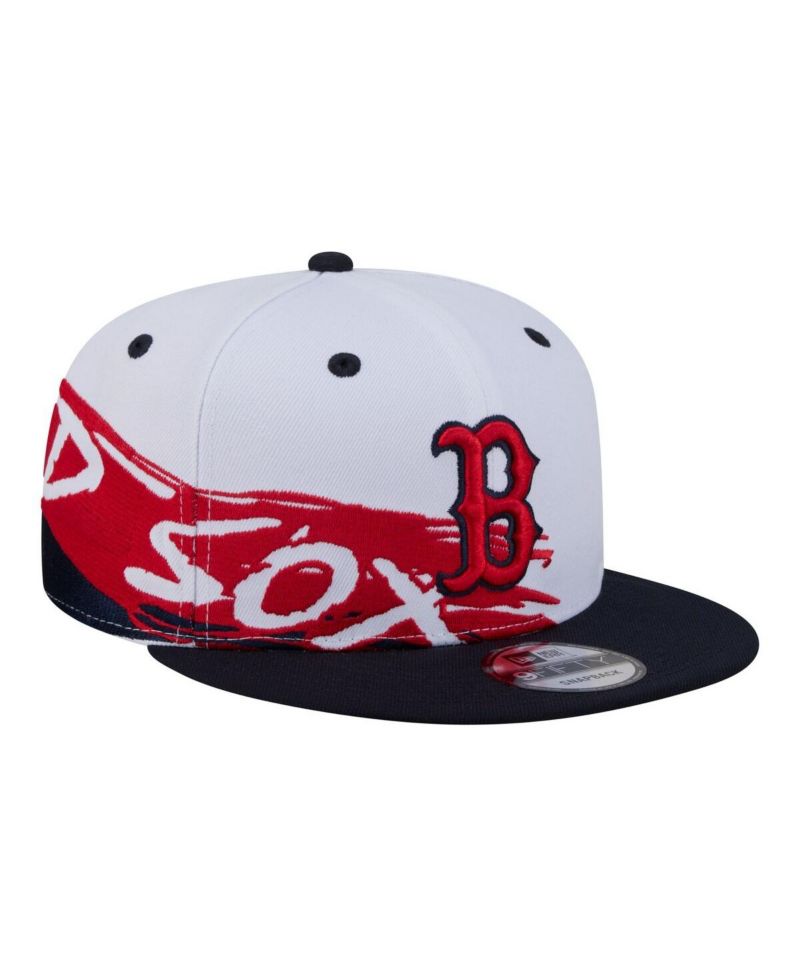 Men's White/Navy Boston Red Sox 9FIFTY Snapback Hat