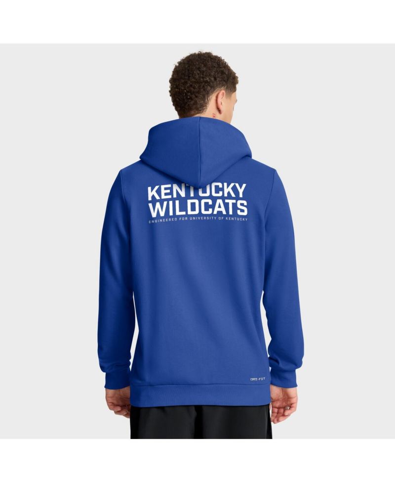 Men's Royal Kentucky Wildcats 2025 Sideline Standard Issue Dri-FIT Full-Zip Hoodie
