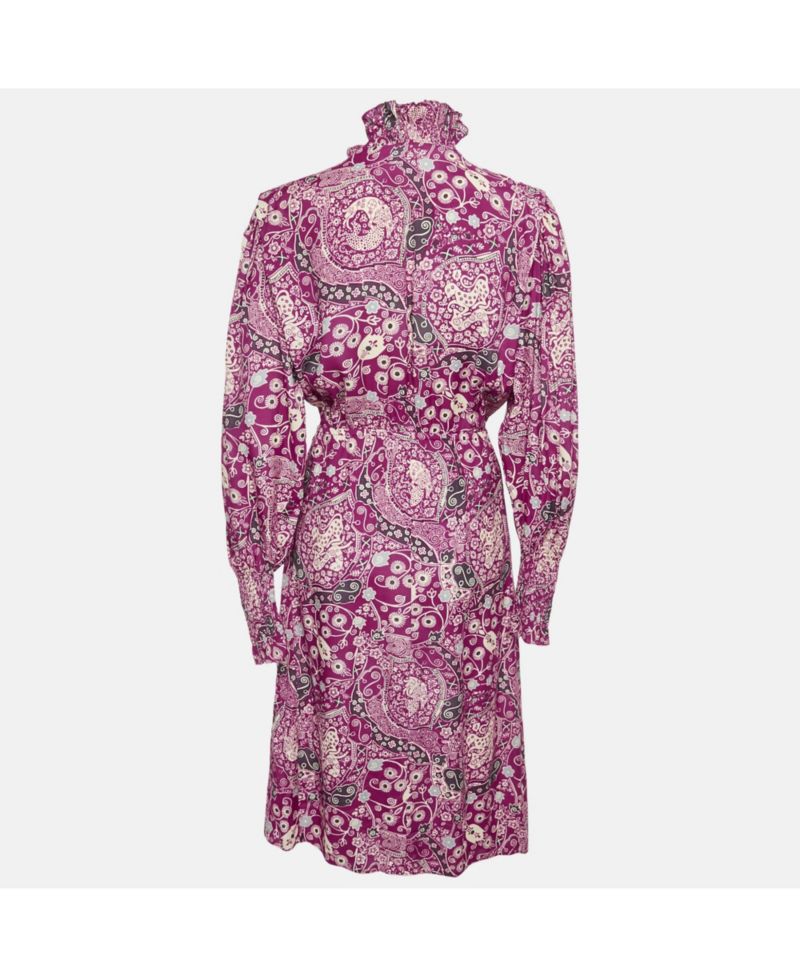 Women's Etoile Pink Printed Crepe Cescott Midi Dress
