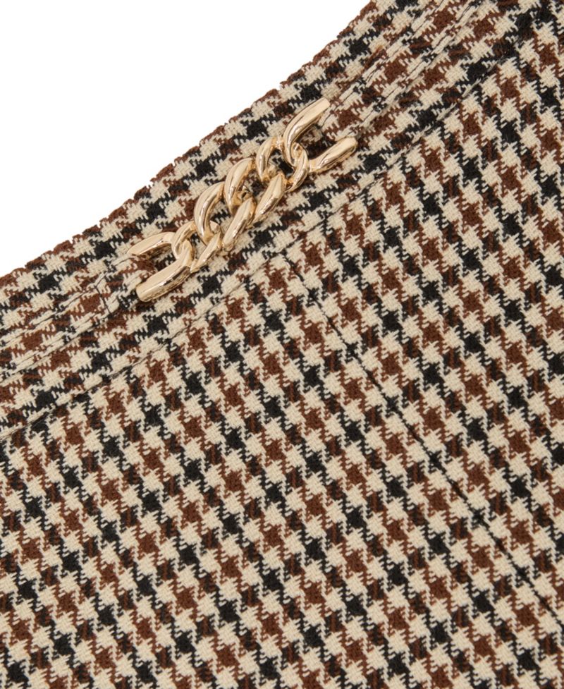 Women's Beatrix Wool-Blend Check Mini Skirts