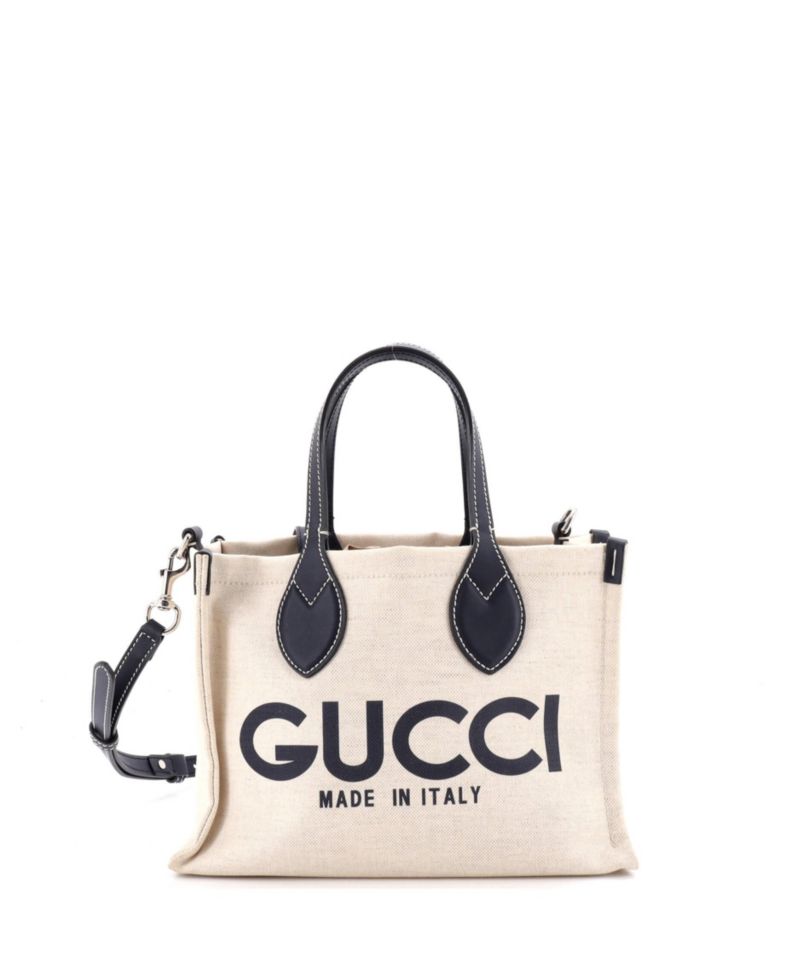 Small Logo Shopper Tote Printed Canvas
