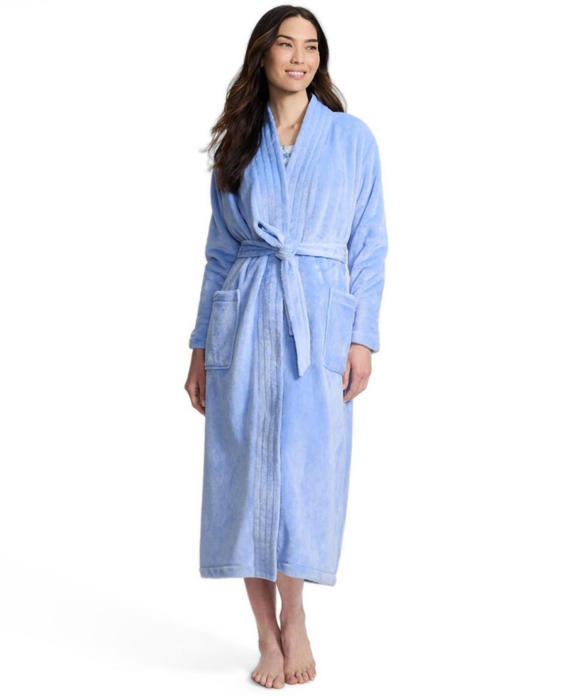 Women's Cozy Plush Long Wrap Robe