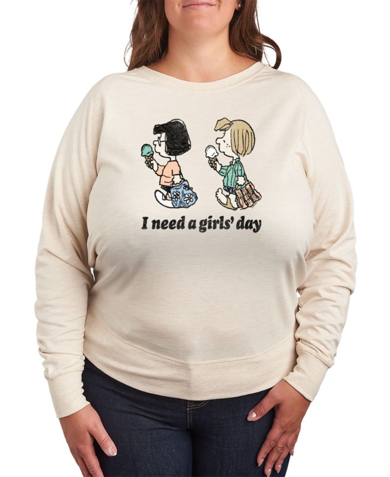 Plus Size Peanuts Need a Girls Day Graphic Pullover T-Shirt