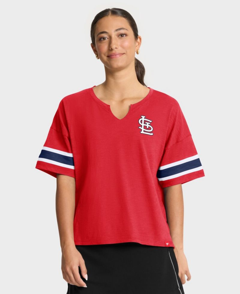 Women's Red St. Louis Cardinals Curl Route T-Shirt