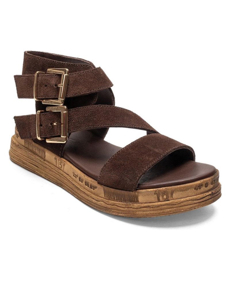Women's Lorentis Leather Double Buckle Sandal