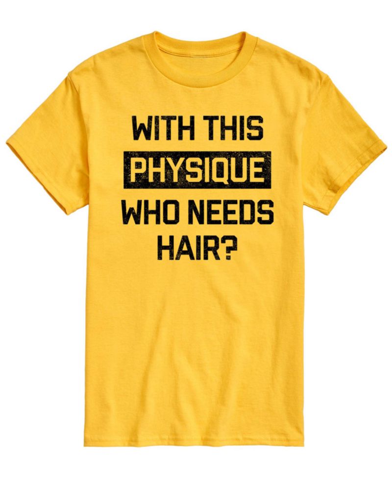 Men's Who Needs Hair Short-Sleeve Graphic T-Shirt