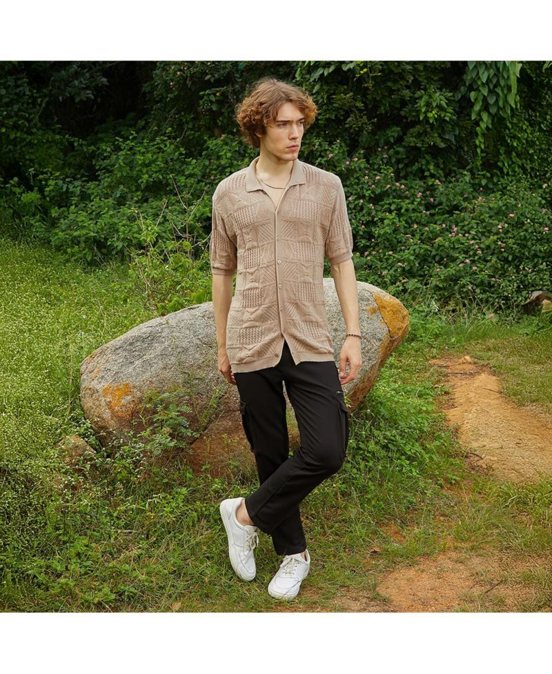 Men's Patch-Knit Shirt