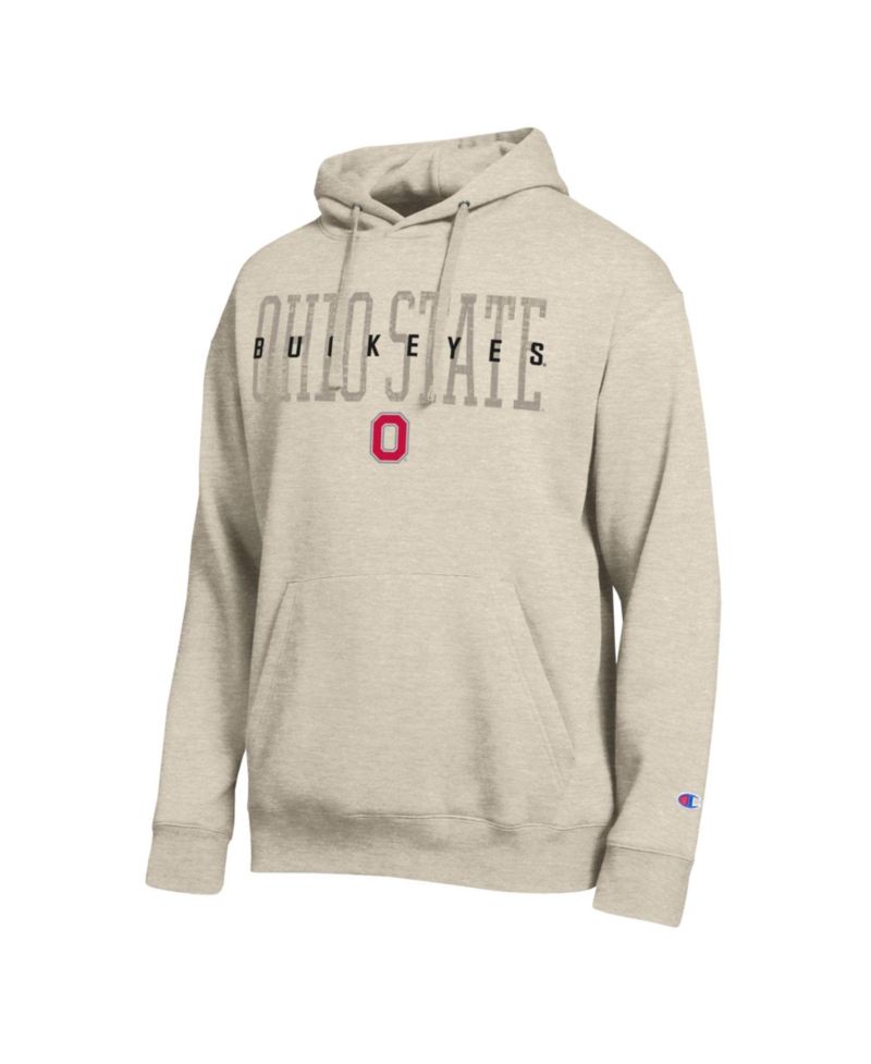 Men's Oatmeal Ohio State Buckeyes All-Star Neutral Stack Hoodie