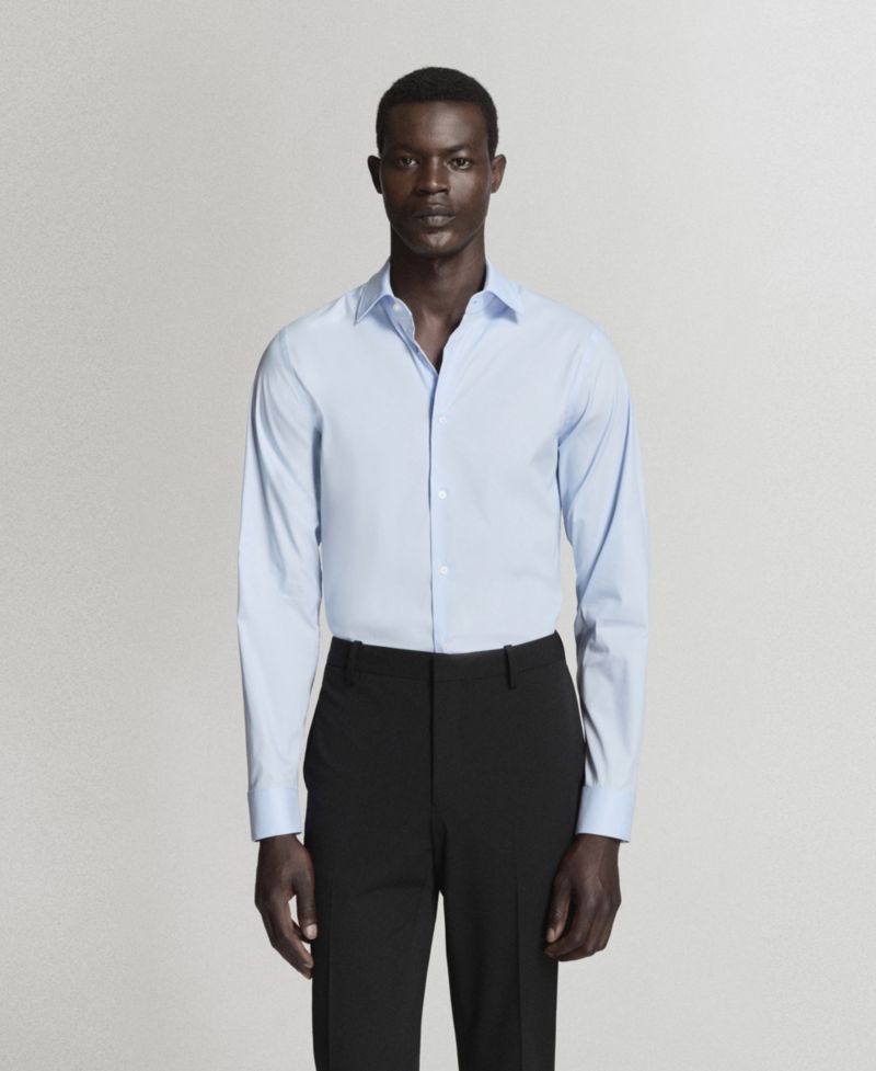 Men's Super Slim Fit Cotton Stretch Dress Shirt