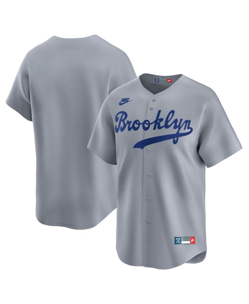 Men's White Brooklyn Dodgers Throwback Cooperstown Collection Limited Jersey