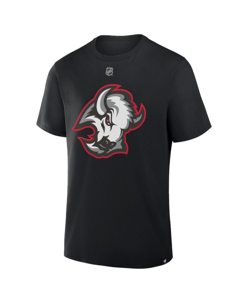 Men's Tage Thompson Black Buffalo Sabres Authentic Stack Name & Number T-Shirt