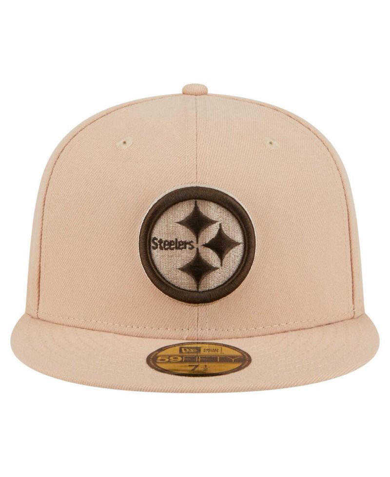 Men's Tan Pittsburgh Steelers Candied Pecan 59FIFTY Fitted Hat