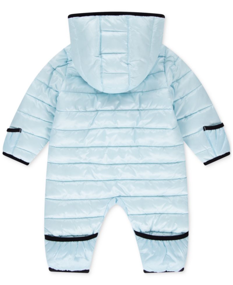 Baby Boys or Girls Hooded Solid Ripstop Snowsuit