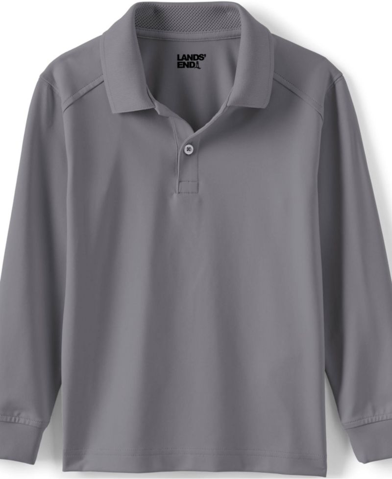 Kids Long Sleeve Rapid Dry Polo Shirt
