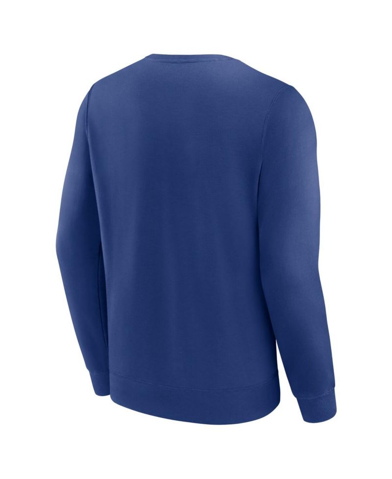 Men's Blue Tampa Bay Lightning Focus Fleece Pullover Sweatshirt