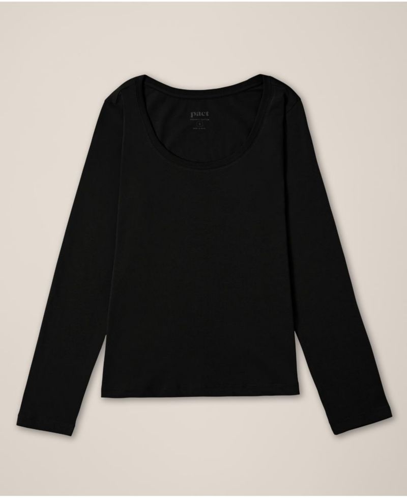 Women's Organic Cotton Softspun Long Sleeve Scoop Neck Tee