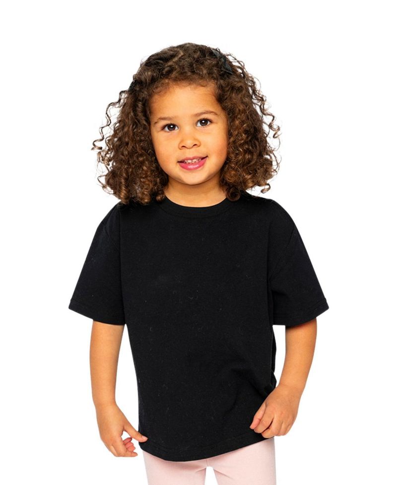 Little and Big Girl 6-14 Heavy Jersey Wide Short Sleeve T-Shirt
