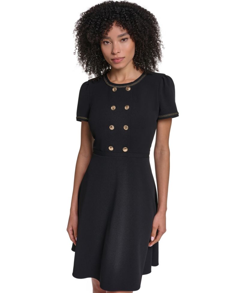 Women's Center Back Zipper Short Dress