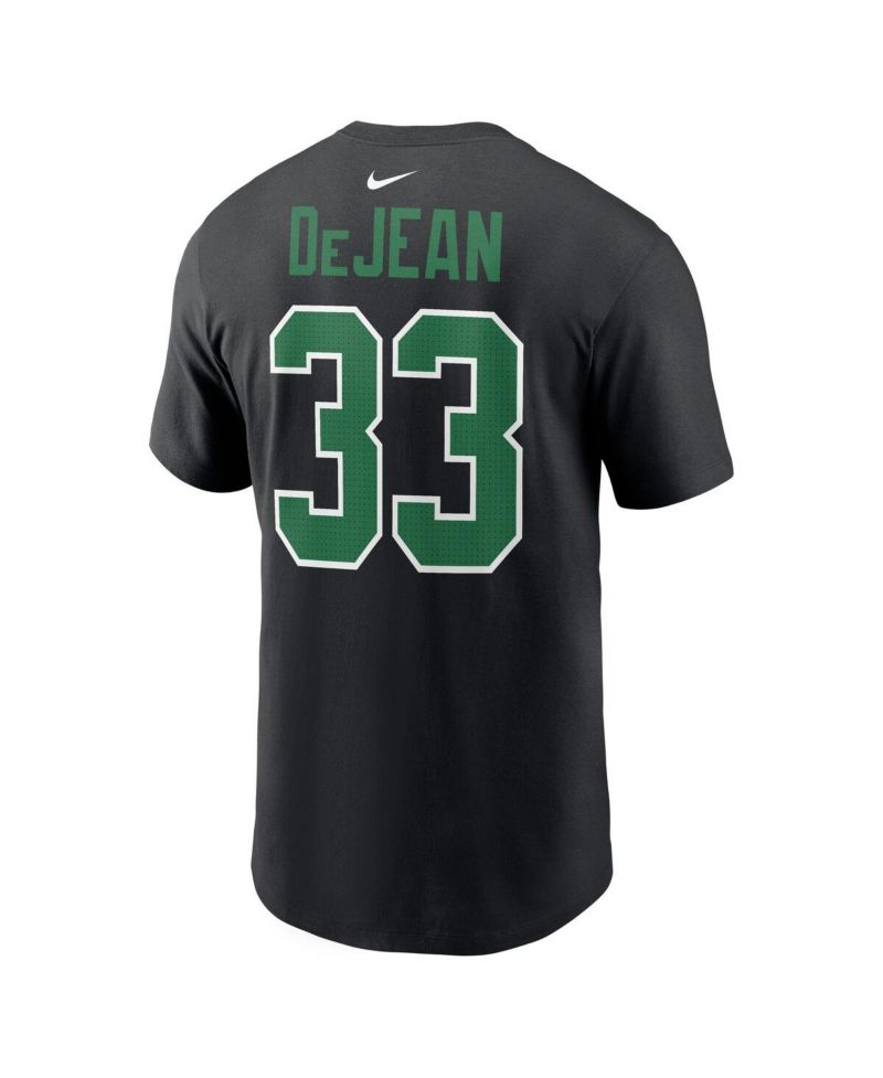 Men's Cooper DeJean Black Philadelphia Eagles Player Name & Number T-Shirt